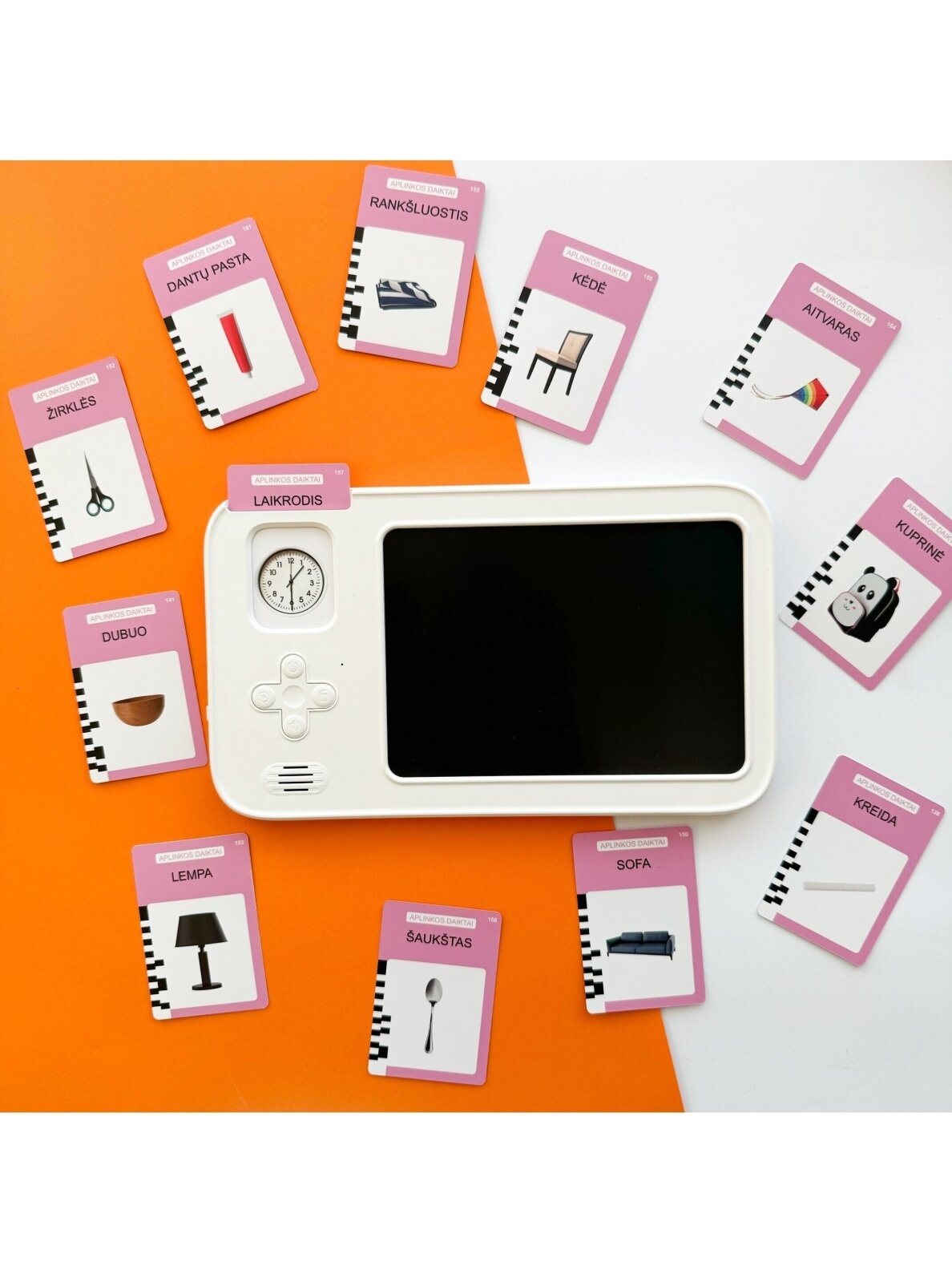 Yes For Skills Lithuanian-voiced cards "Talking Cards" with a drawing tablet 10