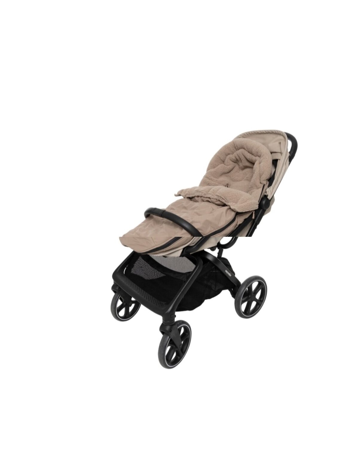 Winter Footmuff for Buggy and Stroller, Jollein, (Embossed Milky Coffee) 3