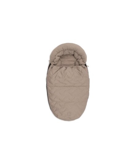 Winter Footmuff for Buggy and Stroller, Jollein, (Embossed Milky Coffee) Winter Footmuff for Buggy and Stroller, Jollein, (Embossed Milky Coffee)