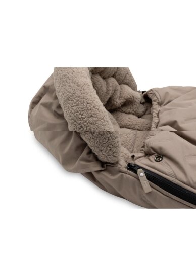 Winter Footmuff for Buggy and Stroller, Jollein, (Embossed Milky Coffee) 2 Winter Footmuff for Buggy and Stroller, Jollein, (Embossed Milky Coffee) 2